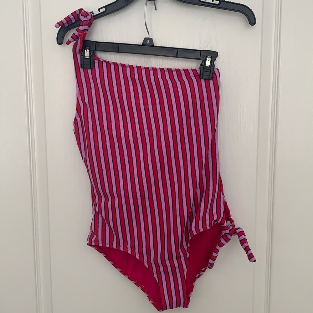 Pink & purple one piece swimsuit